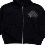 Carpe Vestem Patch Zip Up Hoodie (Black) - Preowned