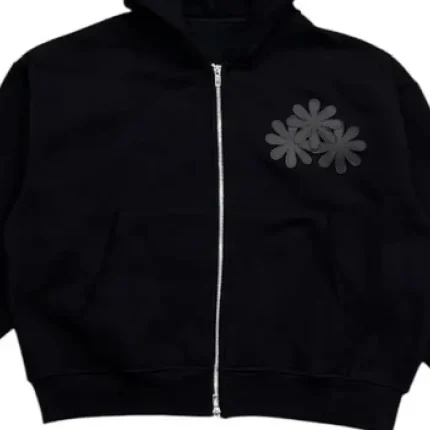 Carpe Vestem Patch Zip Up Hoodie (Black) - Preowned